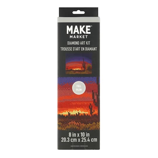 6 Pack: Desert Sunset Painting Diamond Art by Make Market®